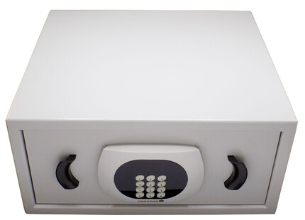 Caja fuerte electrónica con puerta tipo cajón para hotel, oficina y hogar