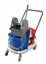 Carro de limpieza DOBLE azul