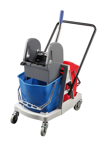Carro de limpieza DOBLE azul