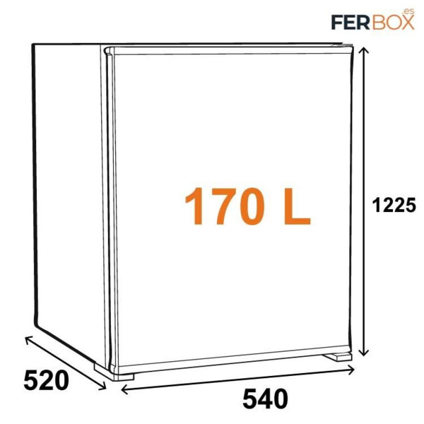 Nevera 12V Compresor 170 Litros
