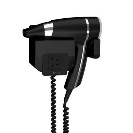 BRITTONY negro 1600w con soporte frontal + toma de afeitar