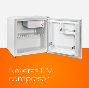 Neveras de 12V con compresor especialmente diseñadas para su uso en barcos, caravanas, campings y otras instalaciones con acceso a red de 12V/24V. Alta refrigeración y bajo consumo al mismo tiempo.